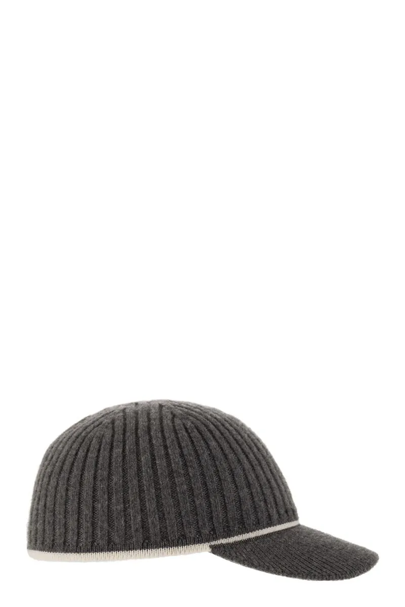 KNITTED WOOL BLEND CAP