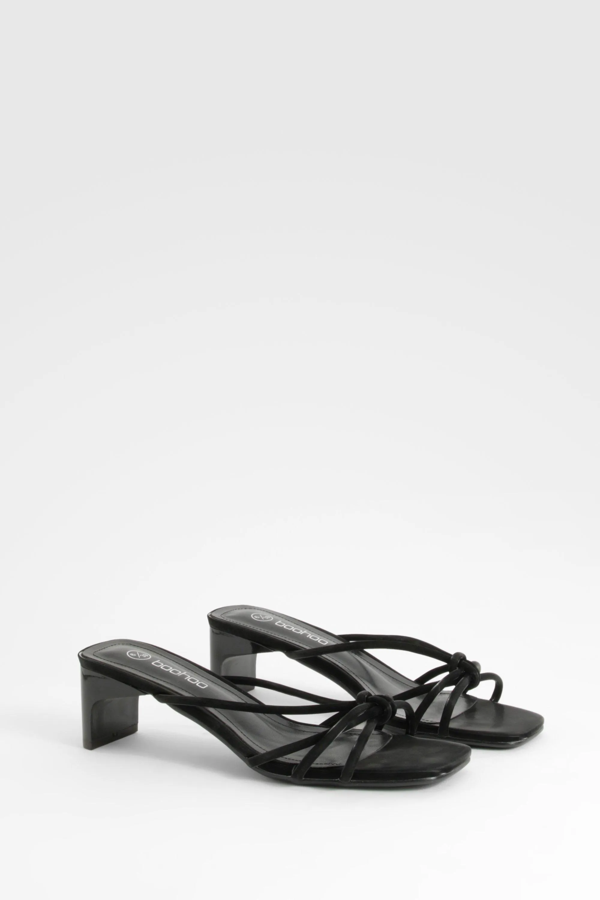 Knot Detail Flat Heeled Mules