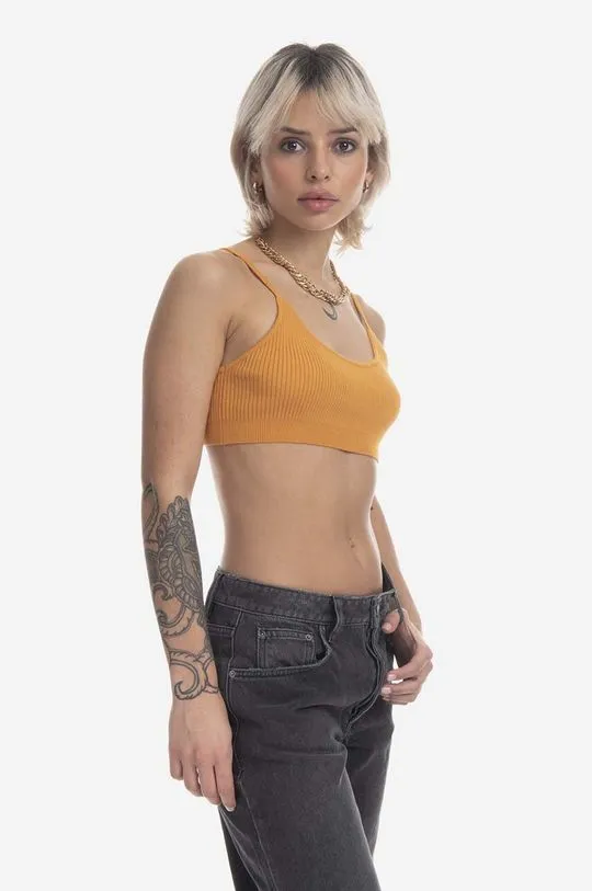 KSUBI cashmere blend top orange color