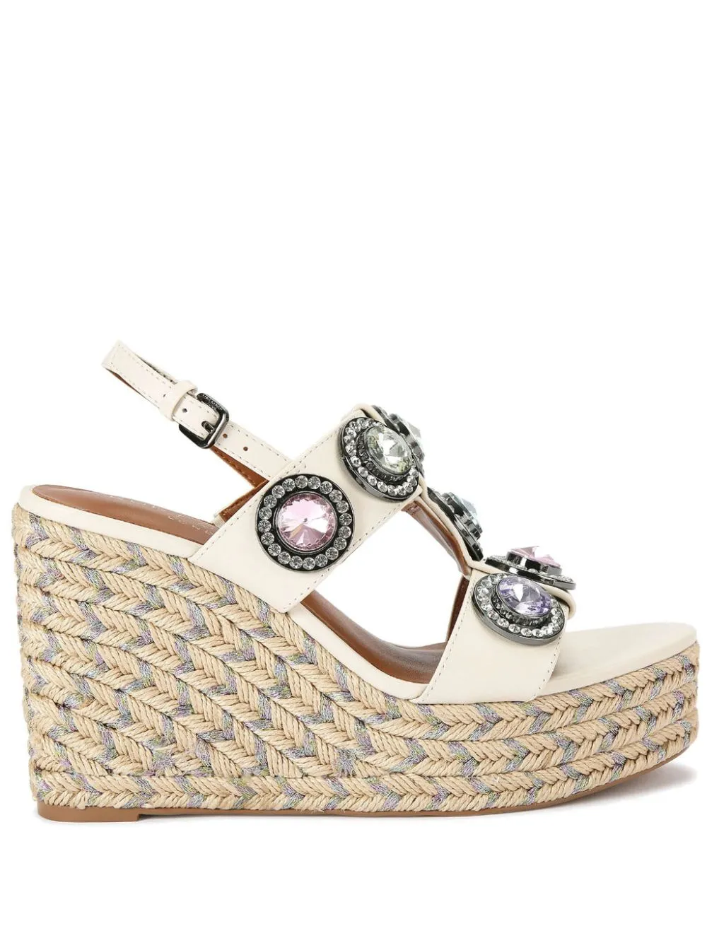 Kurt Geiger London 105mm wedge espadrilles - White