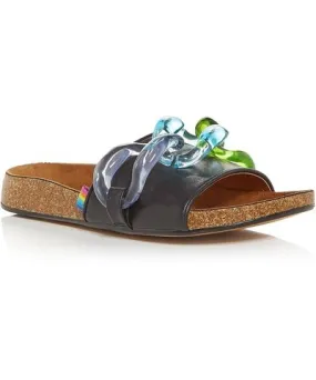 Kurt Geiger Ozark Womens Leather Padded Insole Slide Sandals