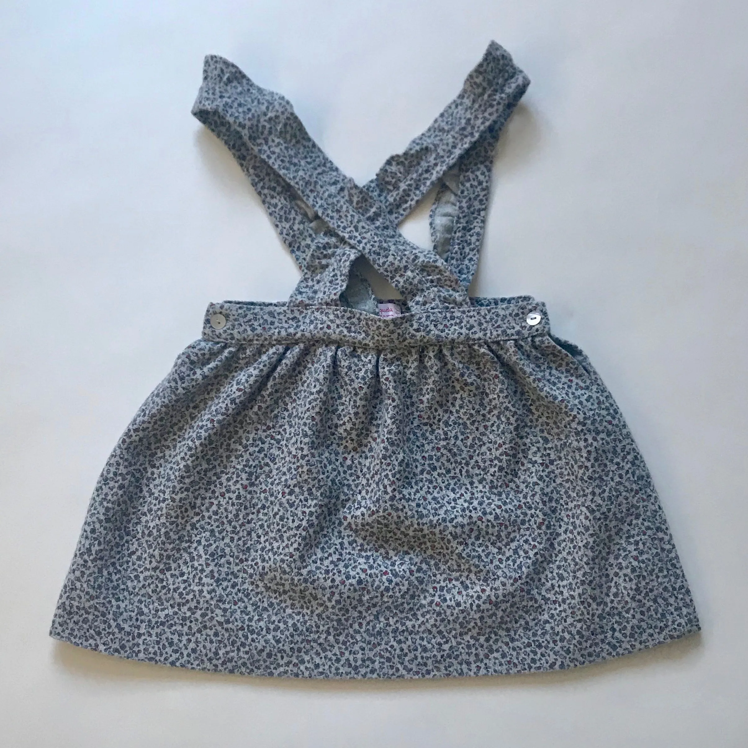 La Coqueta Floral Wool Skirt With Frill Straps: 4 Years