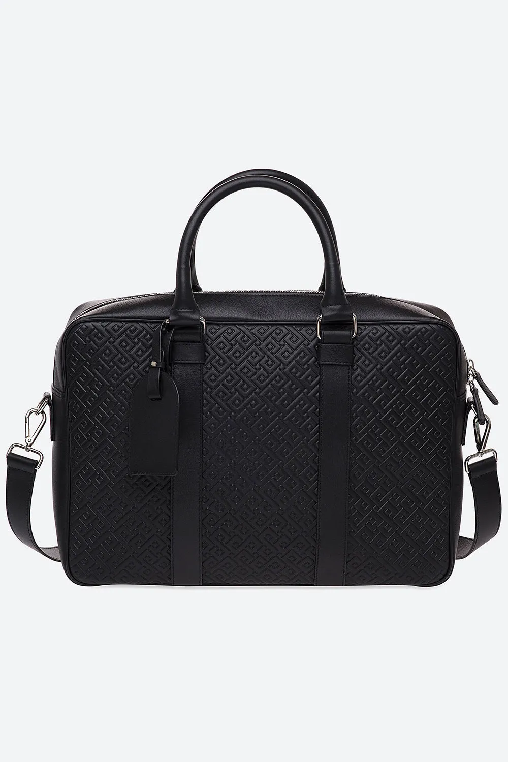 Lobos Briefcase Embossed in Black