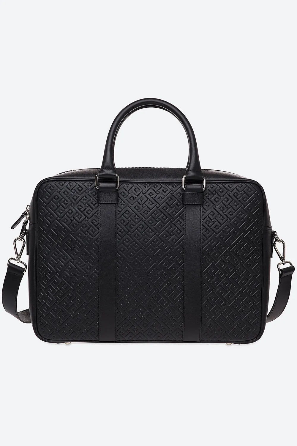 Lobos Briefcase Embossed in Black