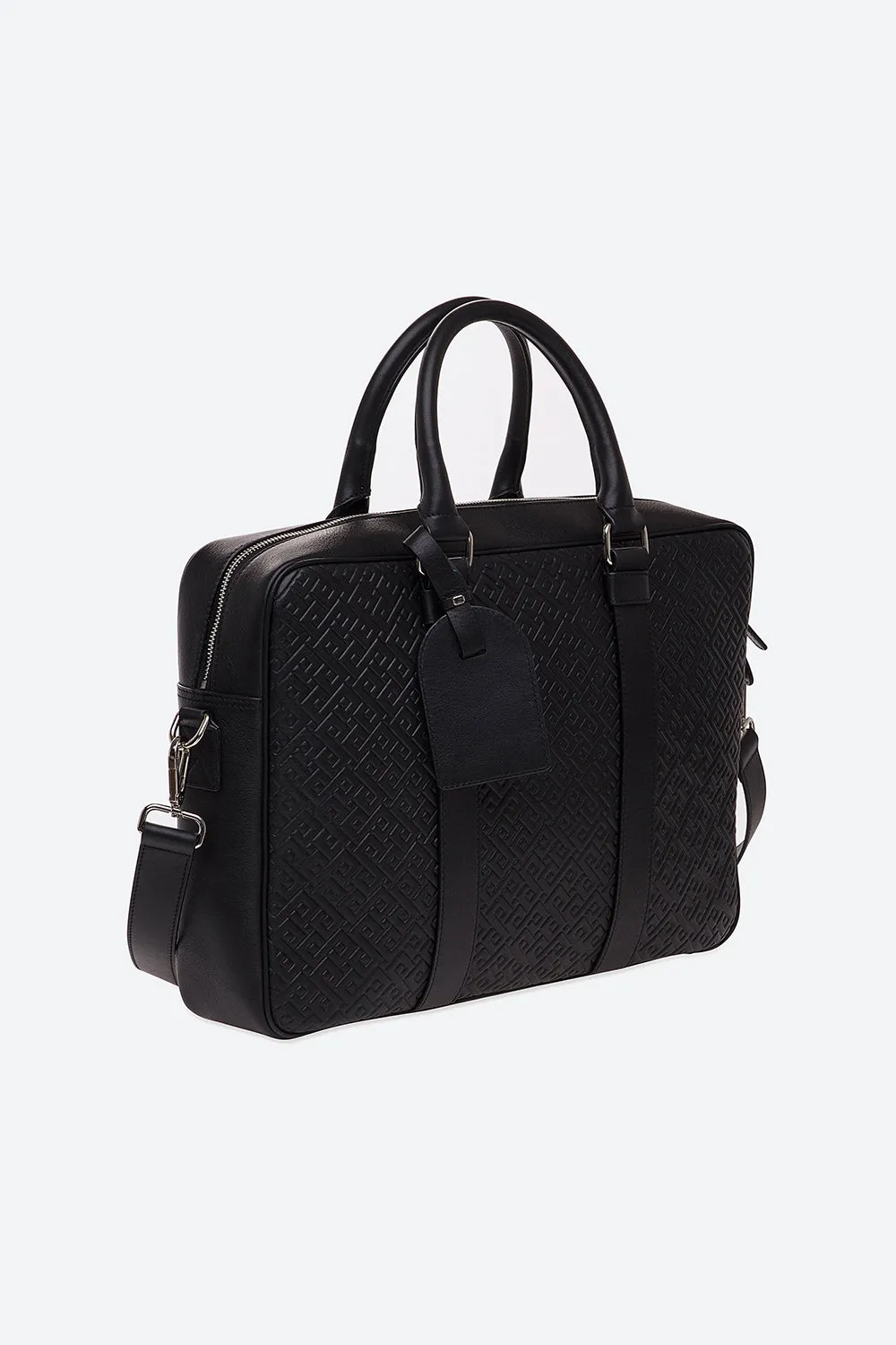 Lobos Briefcase Embossed in Black