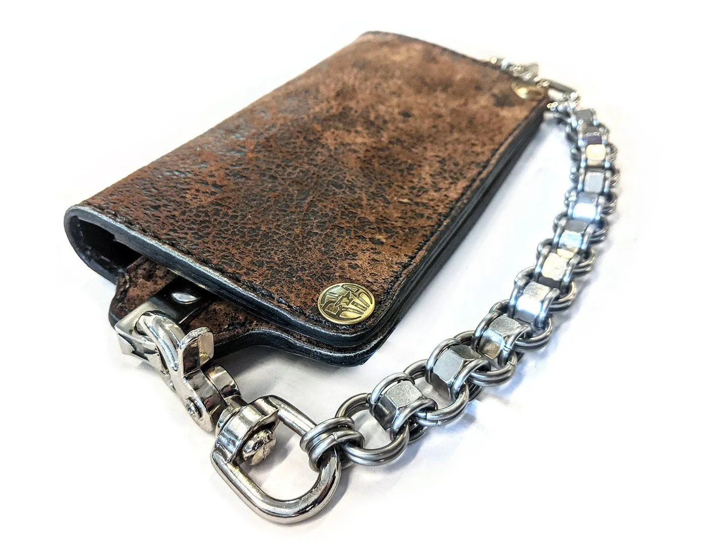 Long Biker Leather Chain Wallet (G4) - Fallout