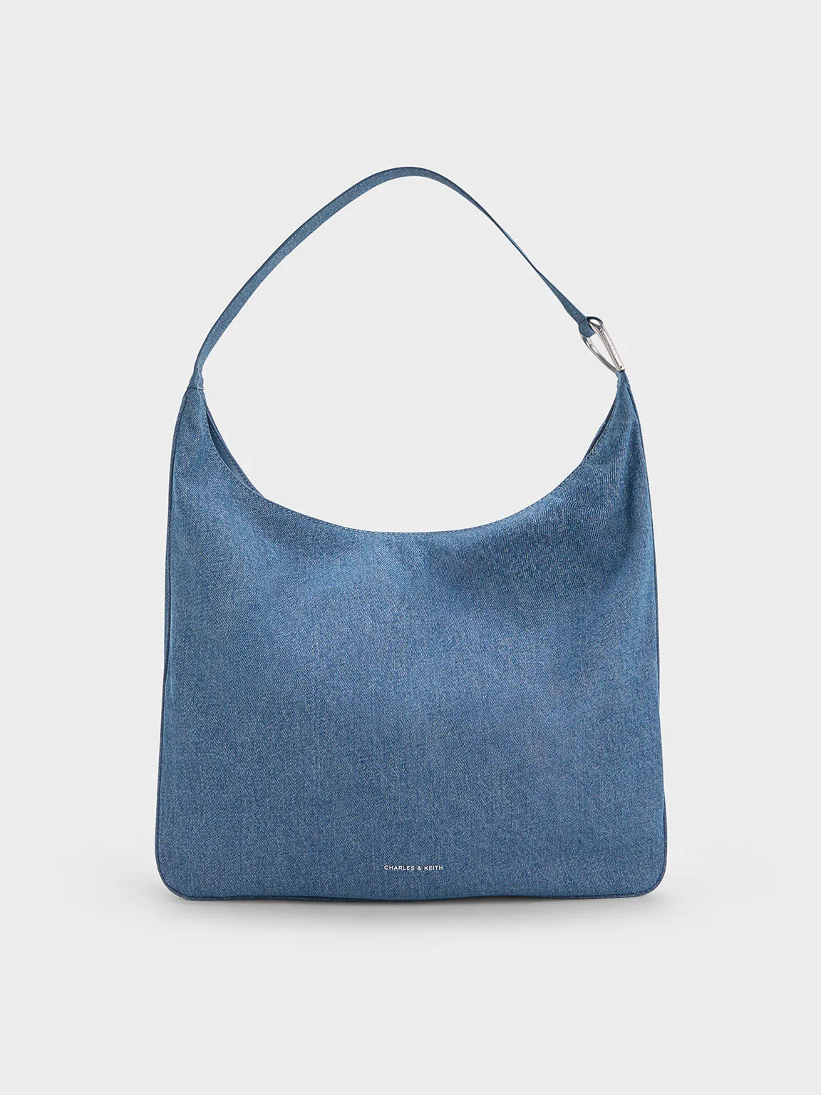 Lumen Denim Slouchy Hobo Bag - Denim Blue