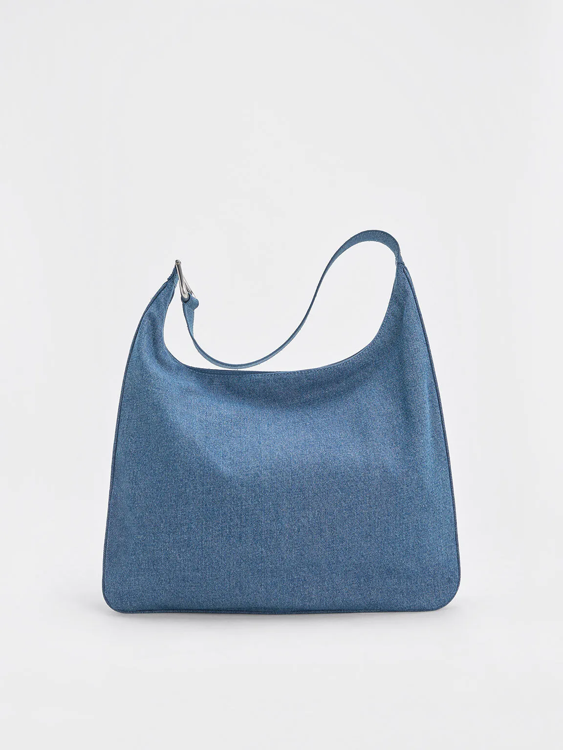 Lumen Denim Slouchy Hobo Bag - Denim Blue