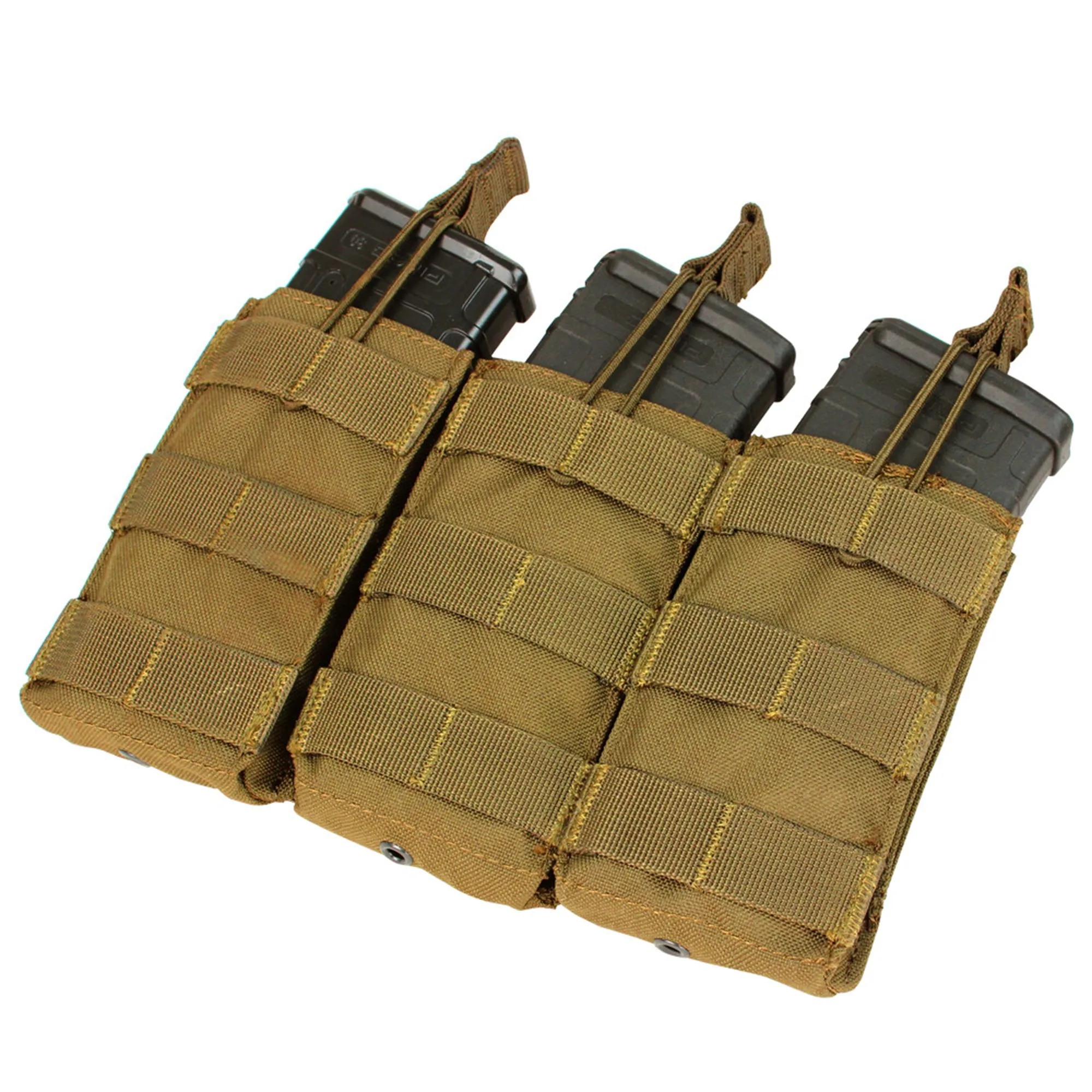 MA27-498 TRIPLE M4/M16 OPEN-TOP MAG POUCH COYOTE MARCA CONDOR