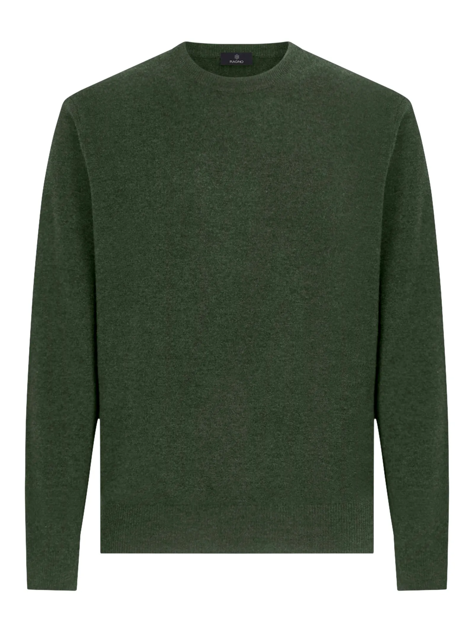 Maglia girocollo in tessuto Cashmerino - Kombu Green Mel.