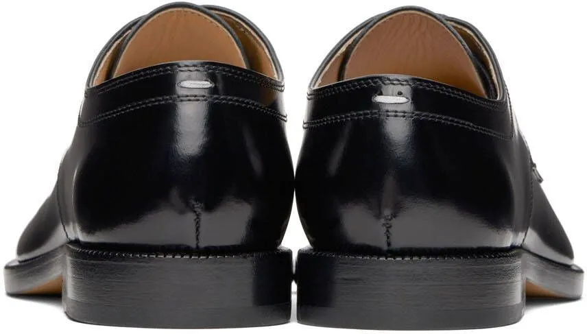 Maison Margiela Black Leather Tabi Oxfords