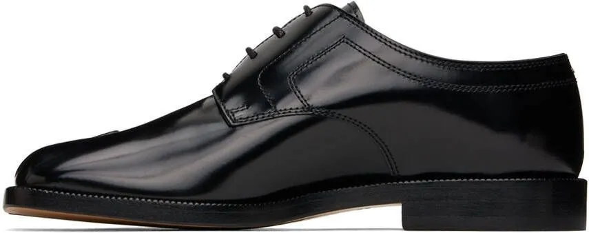 Maison Margiela Black Leather Tabi Oxfords