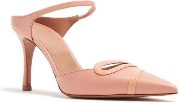 Malone Souliers Bonnie 90mm leather mules Pink