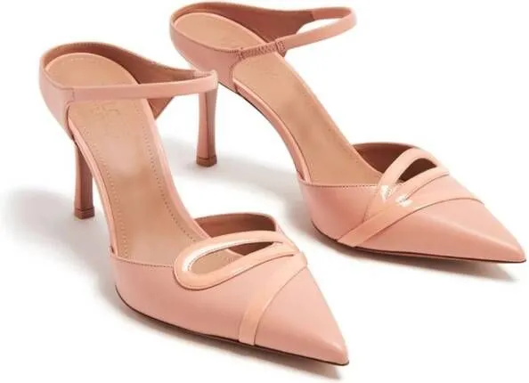 Malone Souliers Bonnie 90mm leather mules Pink