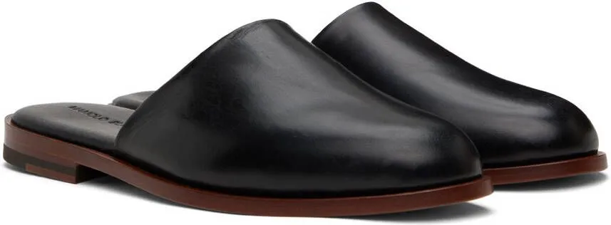 Manolo Blahnik Black Capuleti Mules