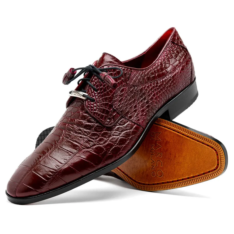 Marco Di Milano Fitipaldi Men's Shoes Exotic Alligator Derby Oxfords (MDM1191)