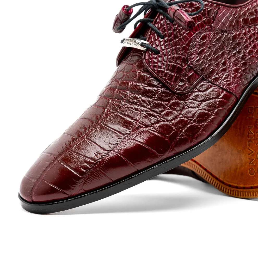 Marco Di Milano Fitipaldi Men's Shoes Exotic Alligator Derby Oxfords (MDM1191)