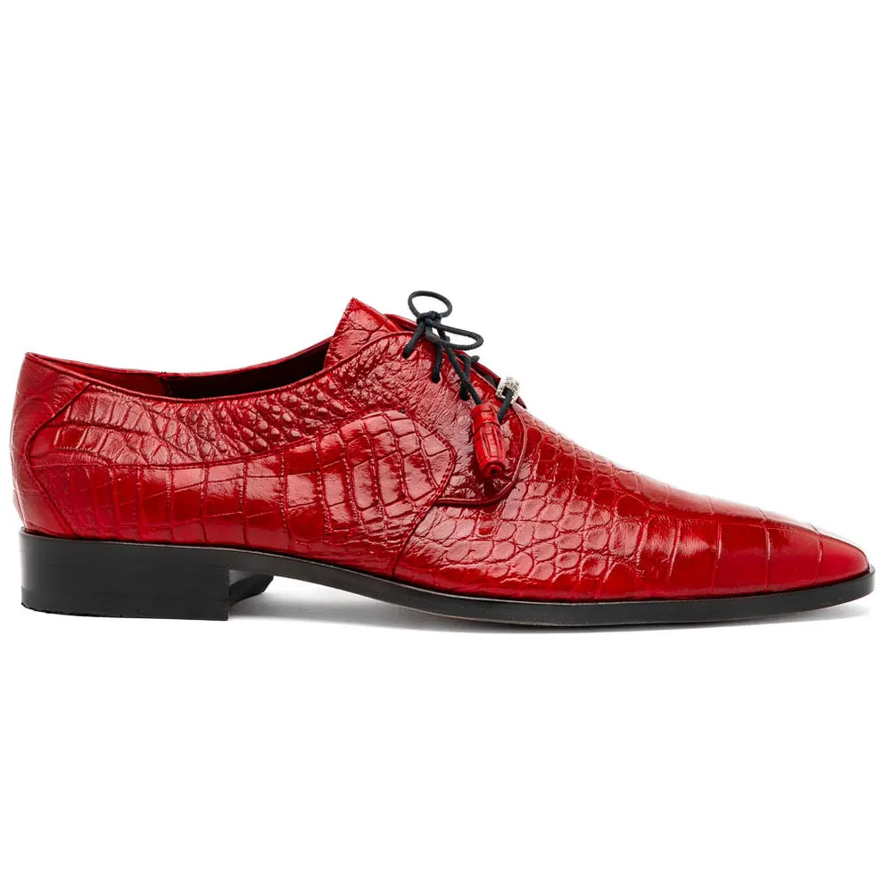 Marco Di Milano Fitipaldi Men's Shoes Exotic Alligator Derby Oxfords (MDM1191)