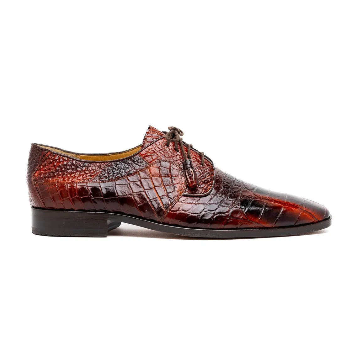 Marco Di Milano Fitipaldi Men's Shoes Exotic Alligator Derby Oxfords (MDM1192)