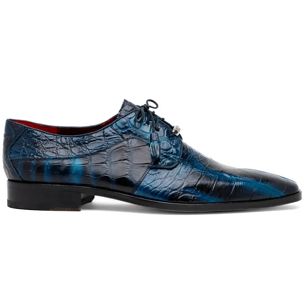 Marco Di Milano Fitipaldi Men's Shoes Exotic Alligator Derby Oxfords (MDM1192)