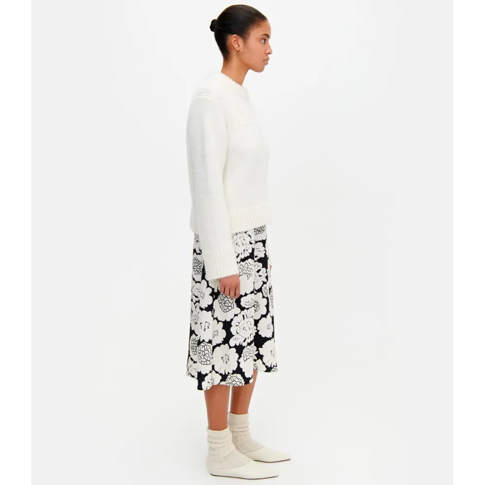 marimekko  |Crew Neck Casual Style Unisex Wool Nylon Rib Long Sleeves