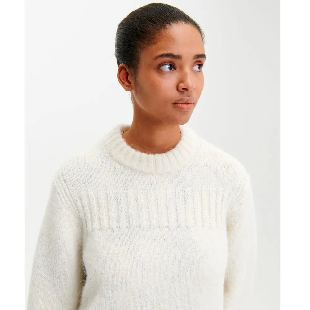 marimekko  |Crew Neck Casual Style Unisex Wool Nylon Rib Long Sleeves