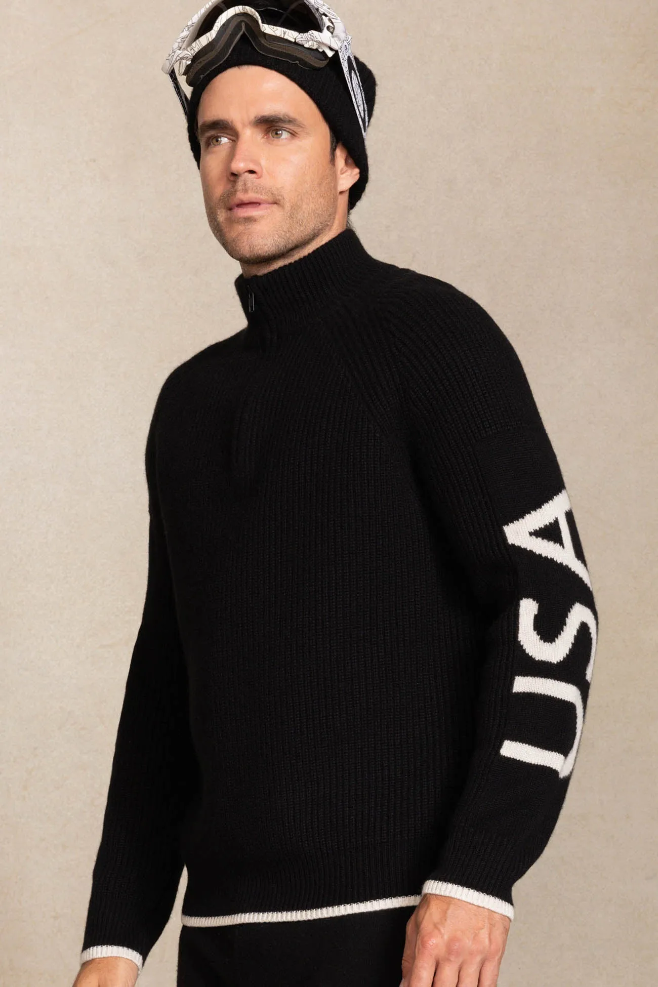 MAX CASHMERE QUARTER-ZIP