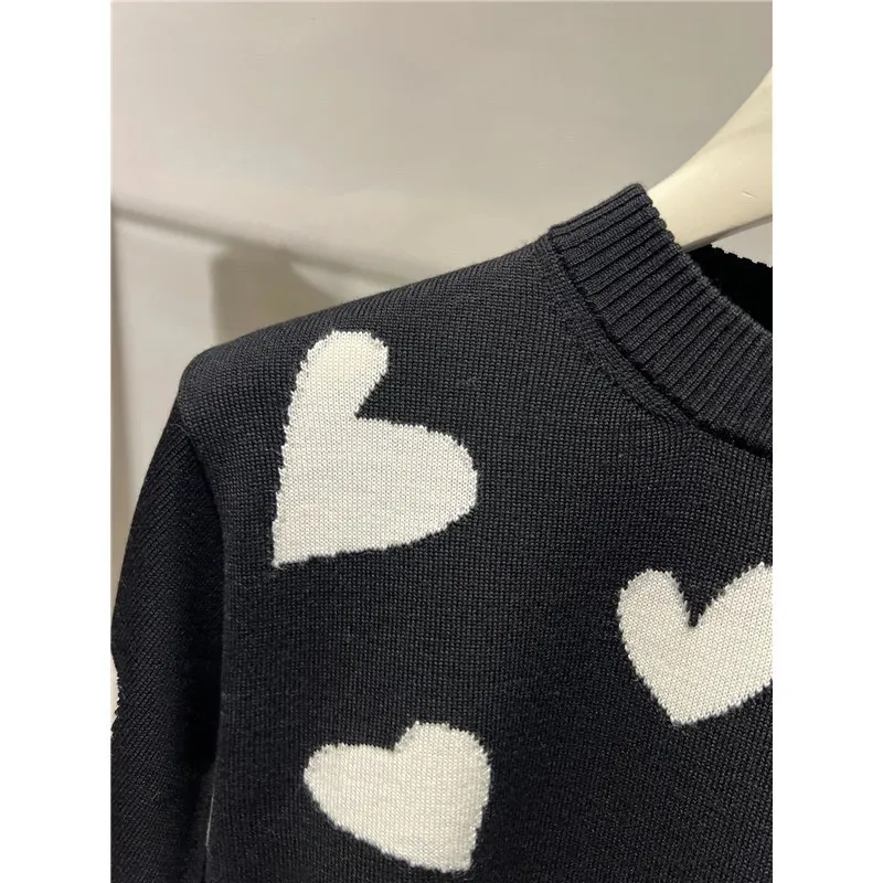 Max Mara Studio  |Crew Neck Heart Casual Style Wool Office Style Elegant Style