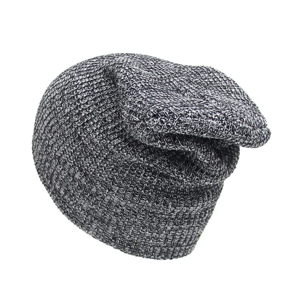 Men Women Knit Baggy Beanie Oversize Hat Ski Slouchy Chic Cap Fad SM6