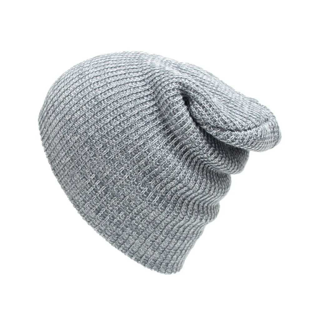 Men Women Knit Baggy Beanie Oversize Hat Ski Slouchy Chic Cap Fad SM6