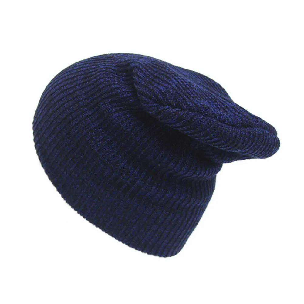 Men Women Knit Baggy Beanie Oversize Hat Ski Slouchy Chic Cap Fad SM6