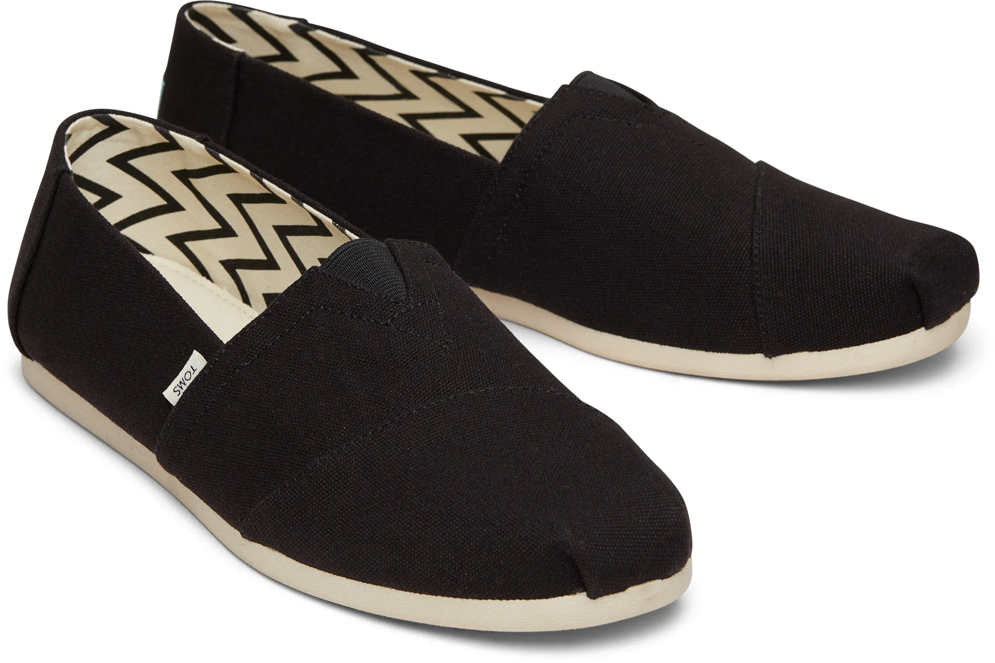 Men's Alpargata Classic - Black Recycled Cotton Canvas