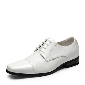 Men's Cap-Toe Patent Leather Oxford Shoes