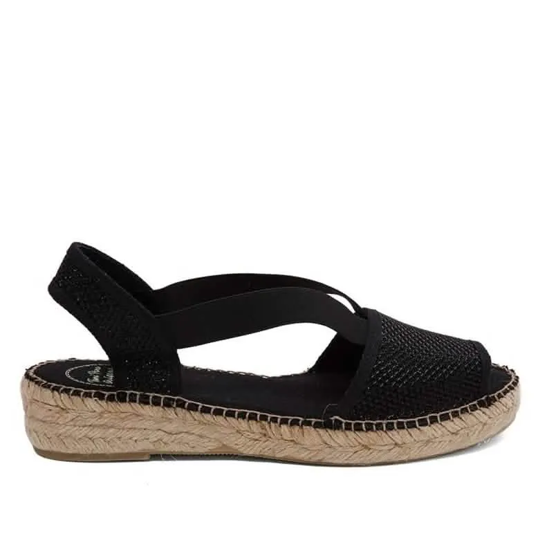 Metallic Cotton Blend Wedge Espadrille for Women - Estel-S