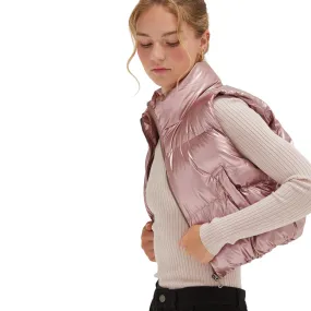 Metallic Puffer Vest