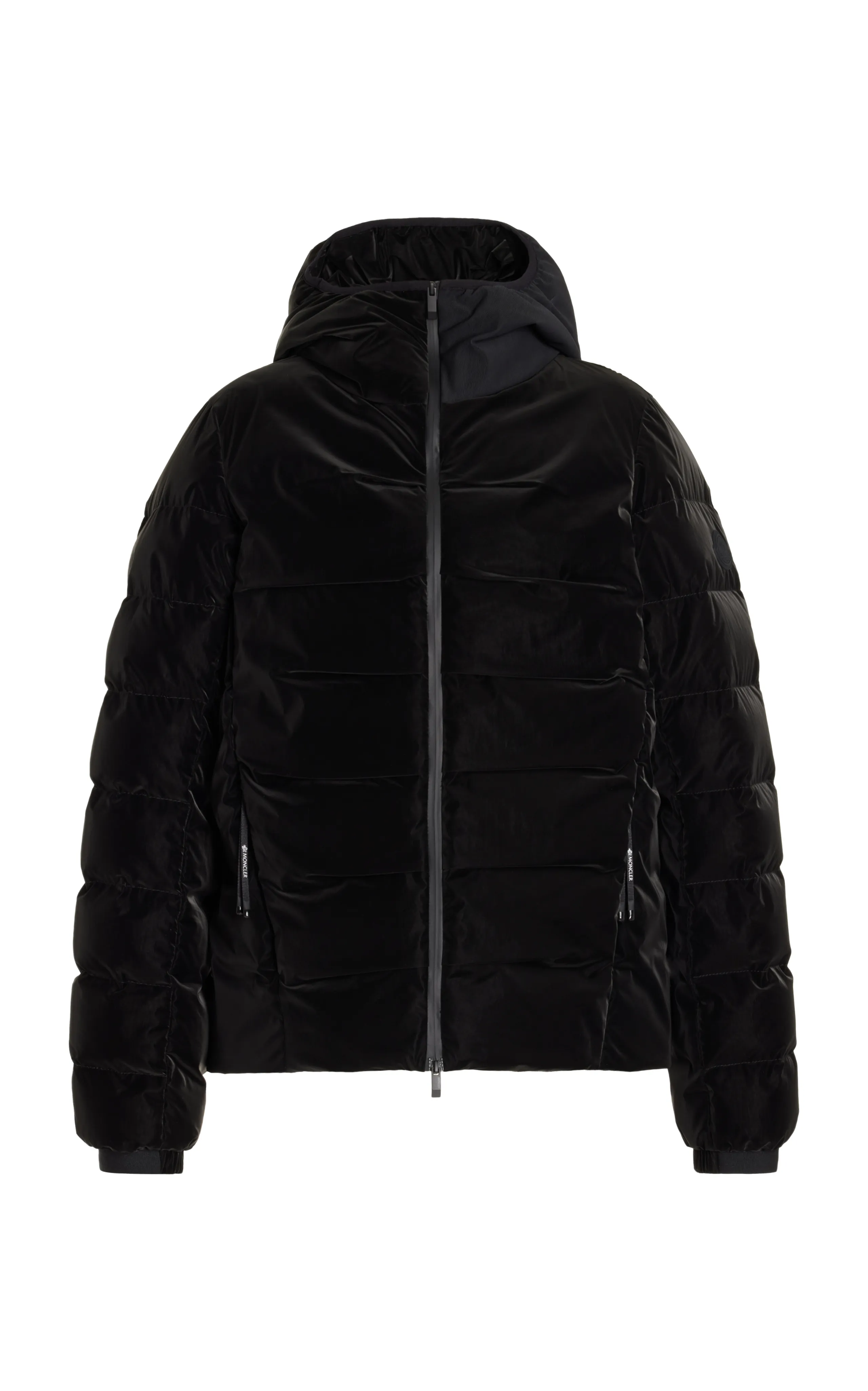 Moncler Ananke Hooded Coated-Nylon Down Jacket