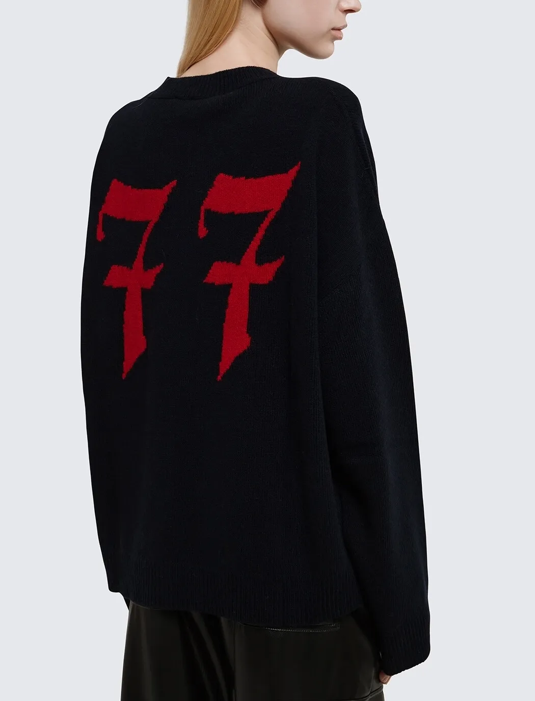 MSGM  |Crew Neck Casual Style Wool Office Style Logo