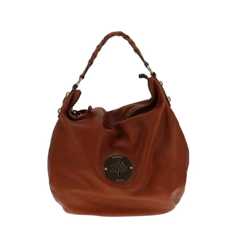 Mulberry Soft Spongy Oak Large Daria Braided Handle Hobo