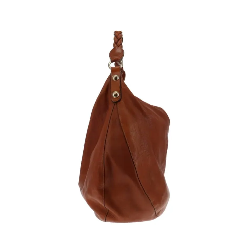 Mulberry Soft Spongy Oak Large Daria Braided Handle Hobo