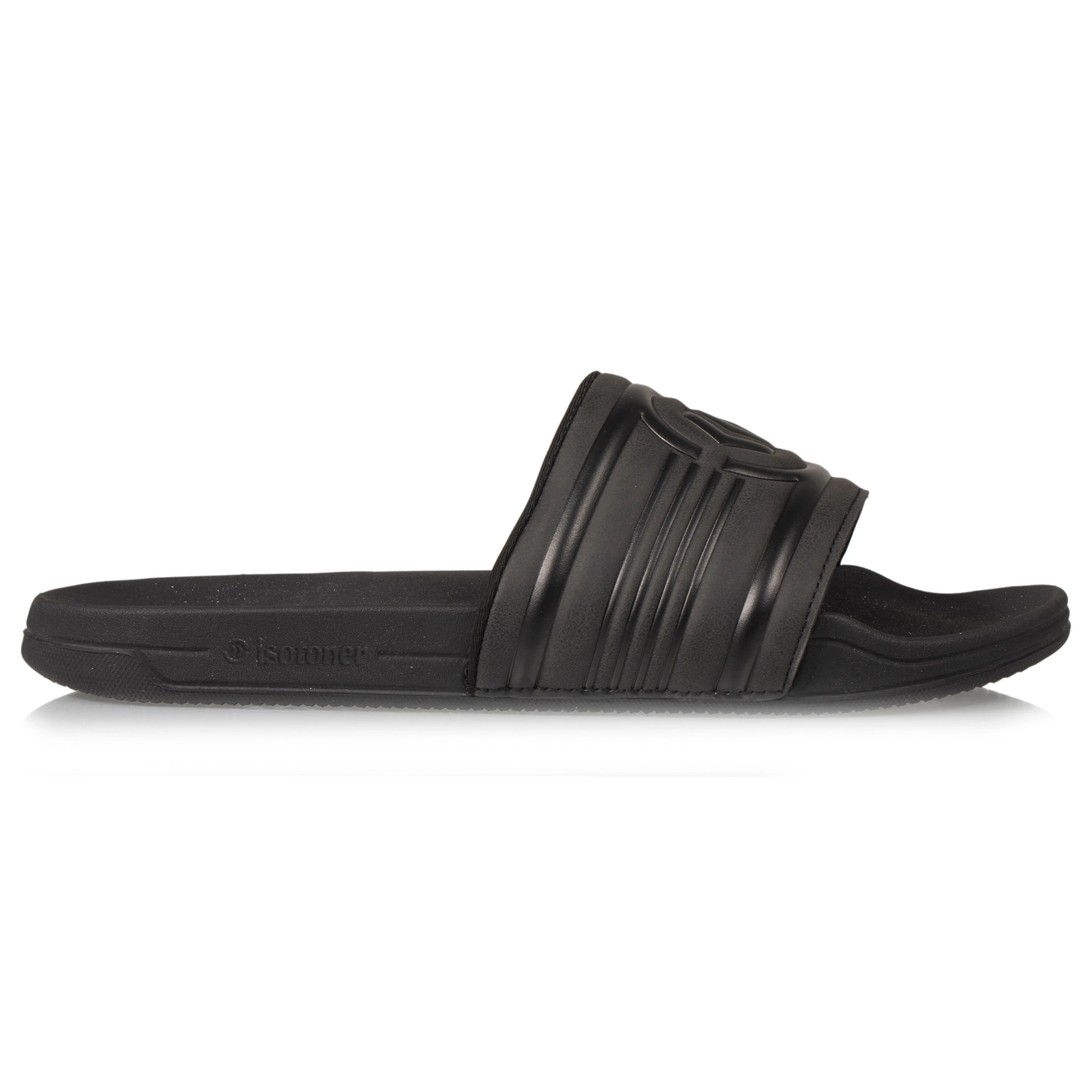 Mules claquettes Homme chevron Noir