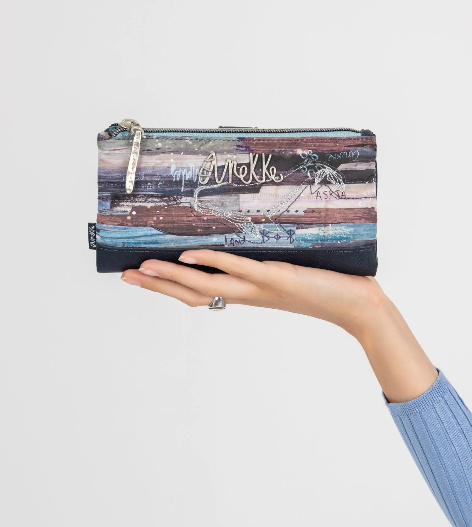 Nature Ocean quilted wallet