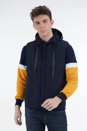 Navy Zipper Gilet