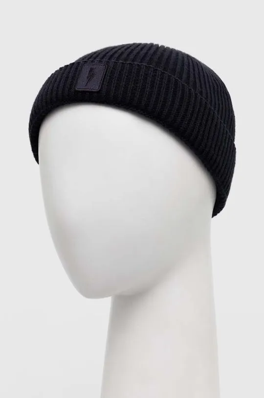 Neil Barett cashmere blend beanie FISHERMAN BEANIE navy blue color PBCP335.V9505.466