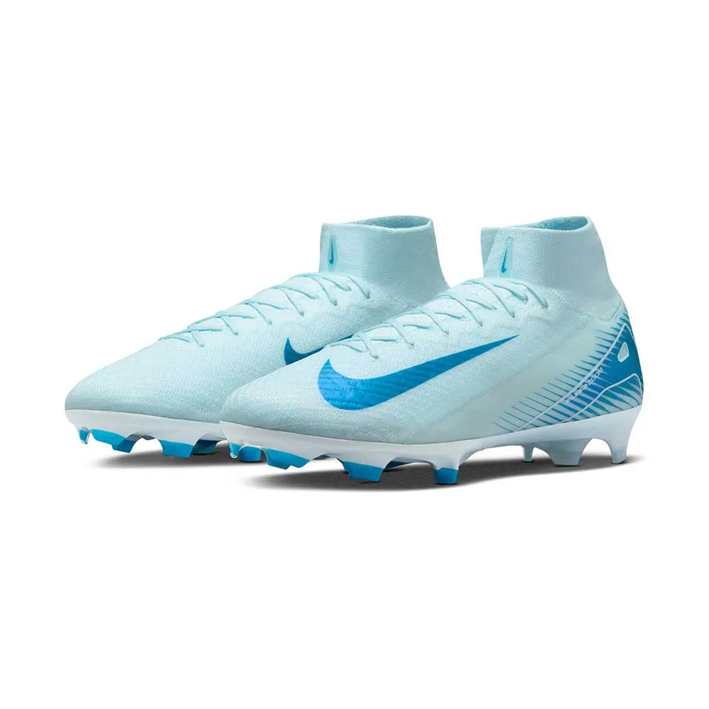 Nike Mercurial Superfly 10 Elite FG High-Top Soccer Cleats - Glacier Blue/Blue Orbit - Regular (D)