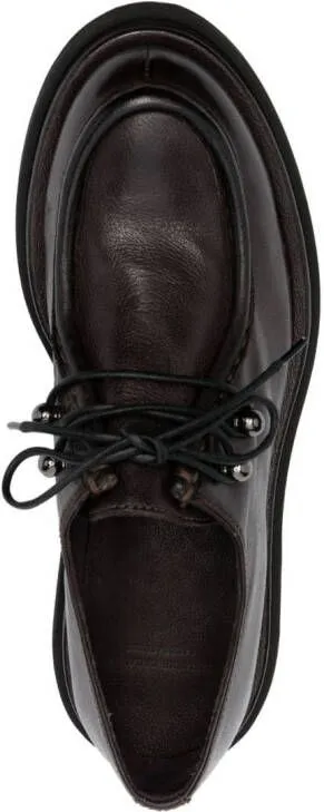 Officine Creative ridged-sole leather oxfords Brown