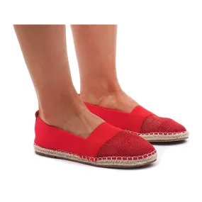 Openwork Espadrilles Sneakers 188-38 Red