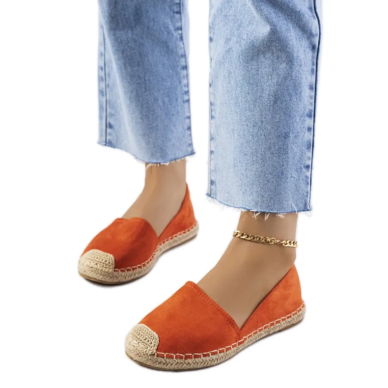 Orange women's espadrilles from Balma