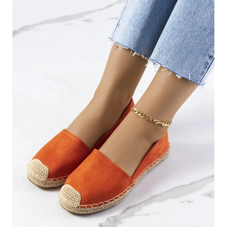 Orange women's espadrilles from Balma