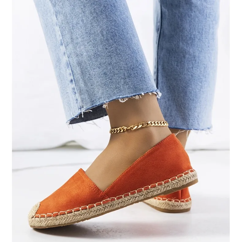 Orange women's espadrilles from Balma