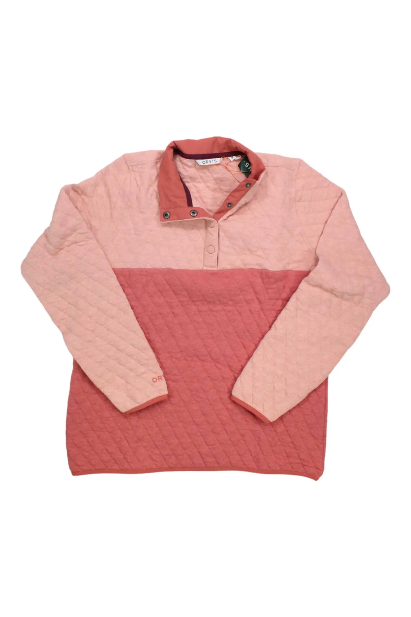 Orvis Women's Outdoor Quilted Snap Colorblock Sweatshirt